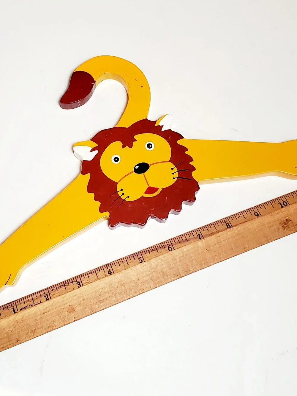 Lion and Tiger 2 Piece Wooden Handpainted Nursery Hanger Set